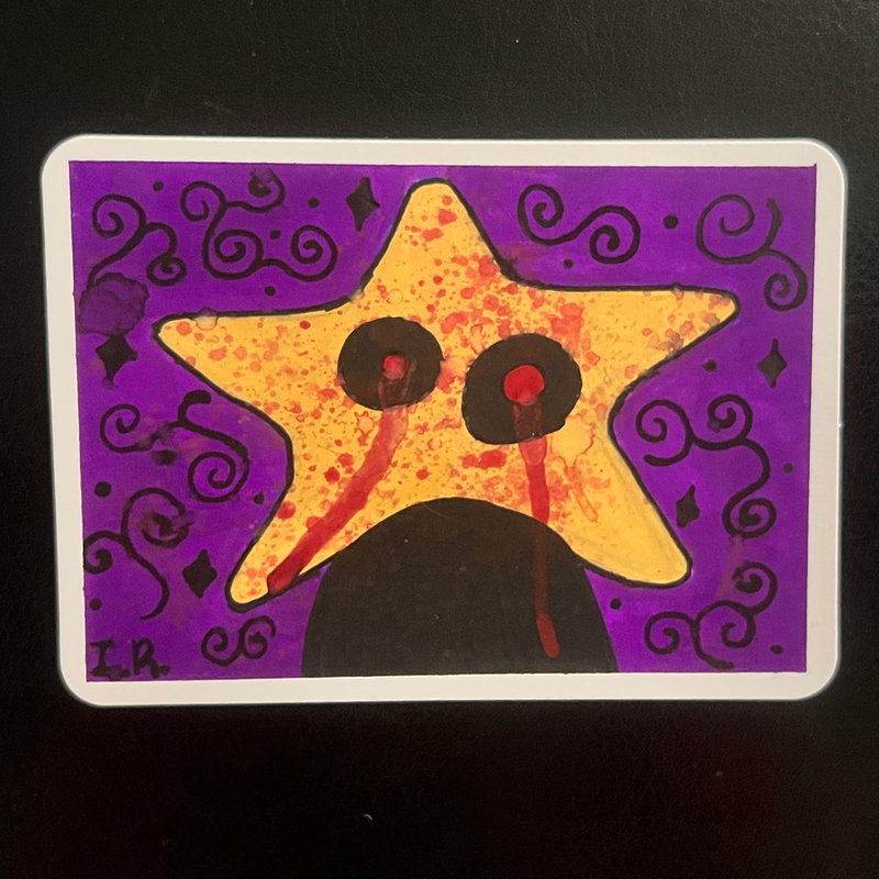 “Blessed Be The Morningstar - 1” aceo art card