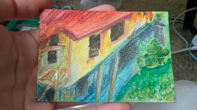 Simple Dwelling aceo art card