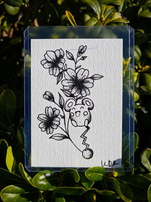 Small Mouse aceo art card