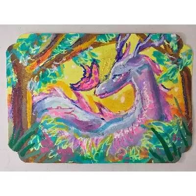 Butterfly's Friend aceo art card thumbnail 1