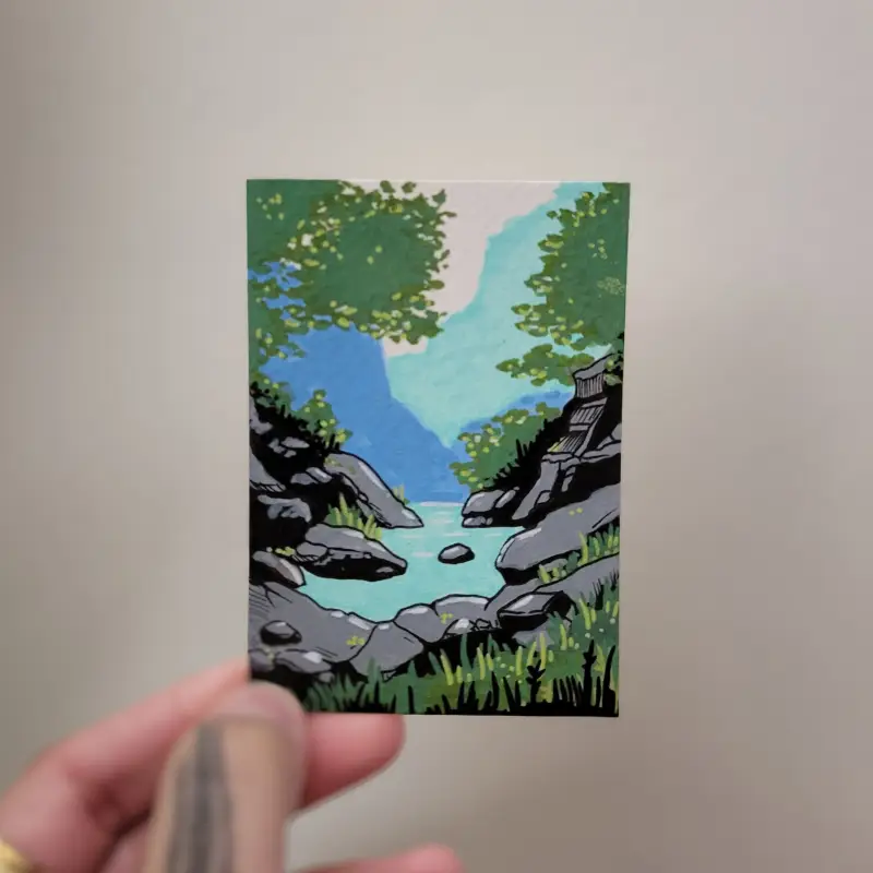 Rest Spot aceo art card