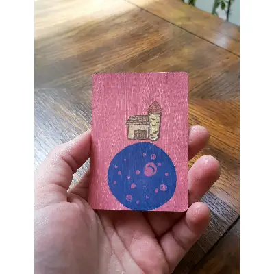 Moon Farm aceo art card thumbnail 1