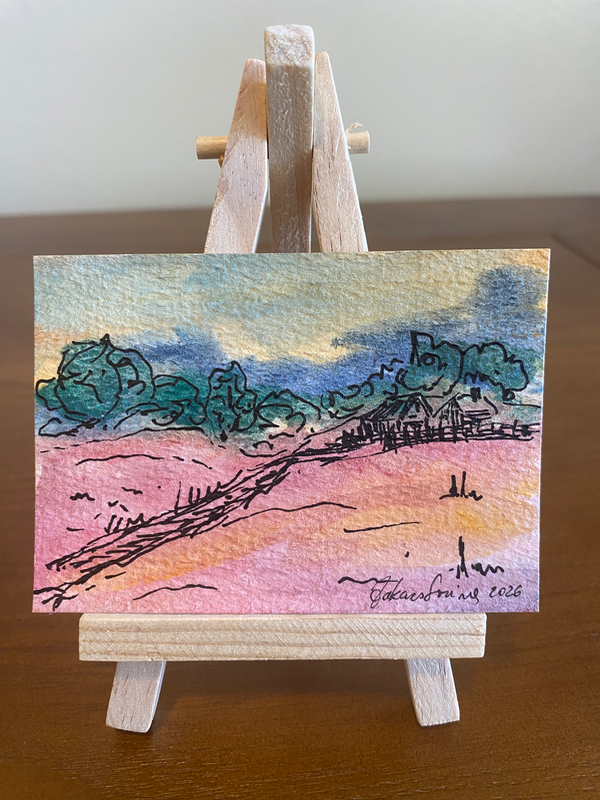 Solitude - Countryside Series #5/9 aceo art card
