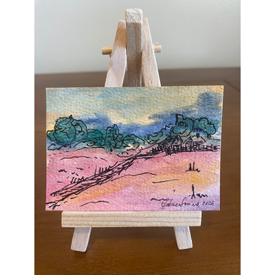 Solitude - Countryside Series #5/9 aceo art card thumbnail 1