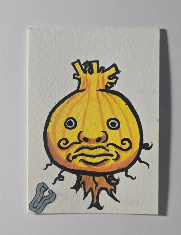 Harry Onion / Rhythm Heaven 3/3 aceo art card