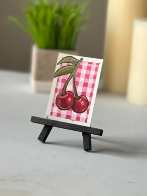 Cherry aceo art card thumbnail 1