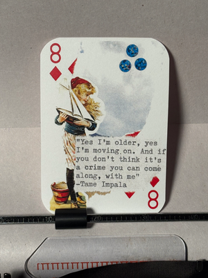 Sailboat Tame Impala quote collage print by Mazerzine aceo art card thumbnail 1