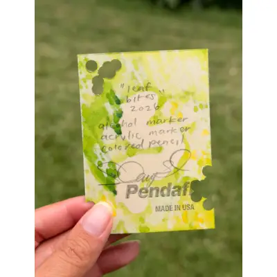 Leaf Bites aceo art card thumbnail 2