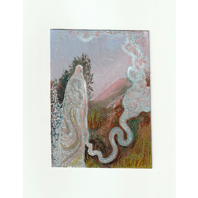 Mountain Dwelling Spirit aceo art card thumbnail 2