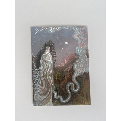 Mountain Dwelling Spirit aceo art card thumbnail 3
