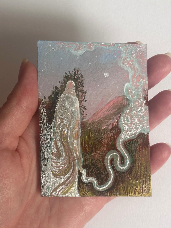Mountain Dwelling Spirit aceo art card