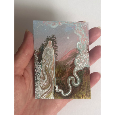 Mountain Dwelling Spirit aceo art card thumbnail 1