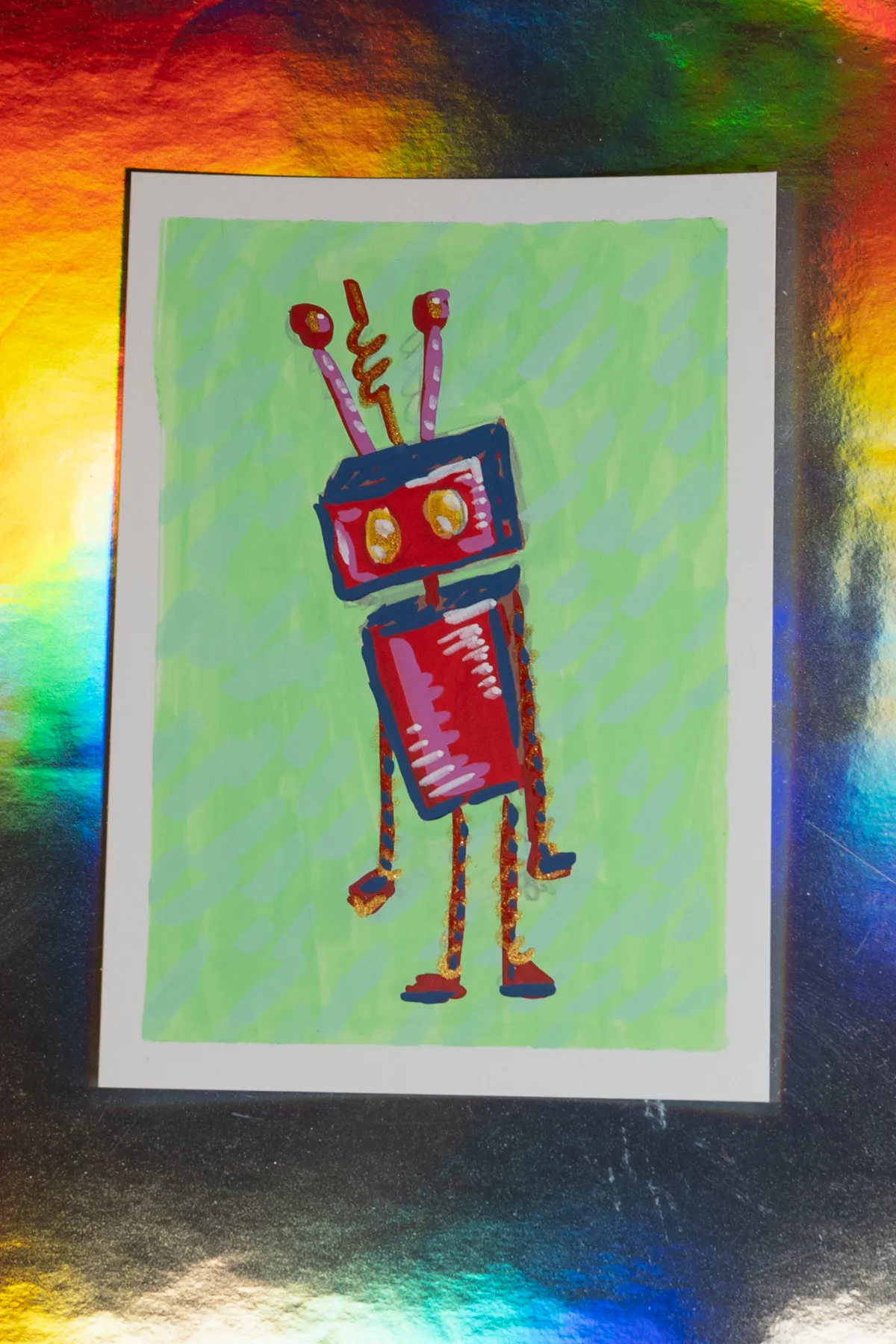 Burnie aceo art card