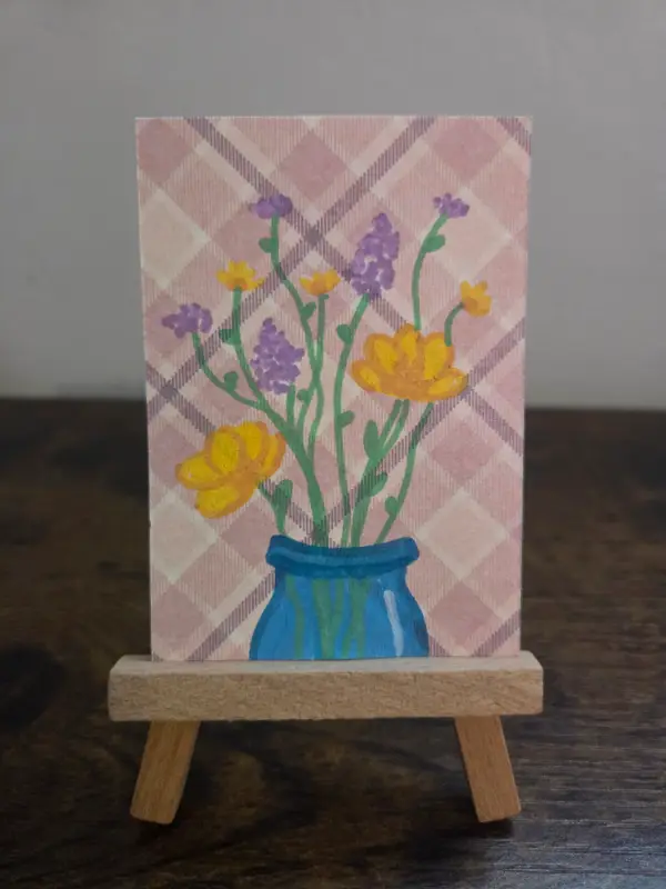Florals In A Jar 🪻 aceo art card