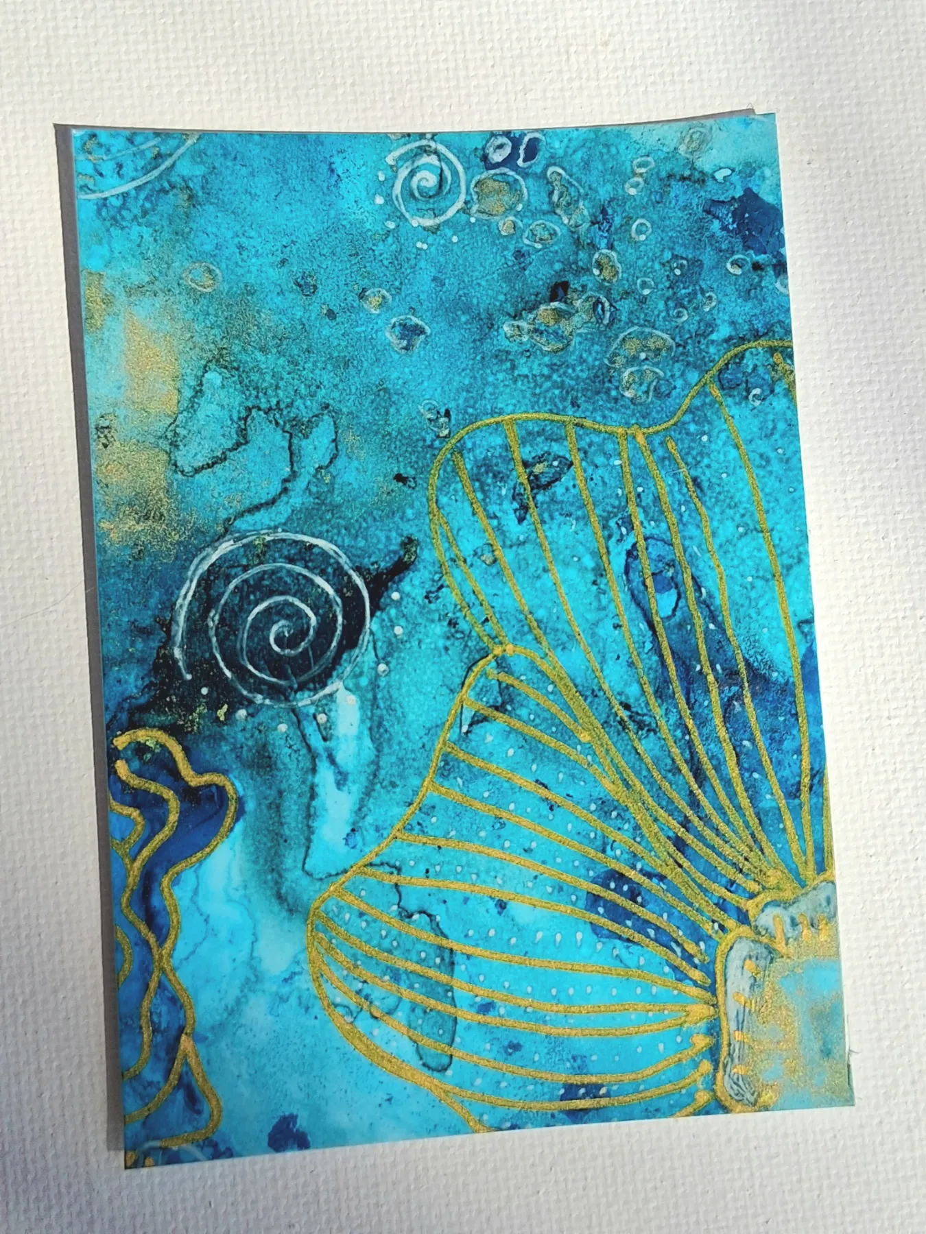 Reef #9 aceo art card