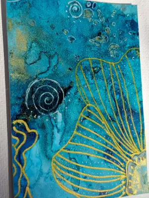 Reef #9 aceo art card thumbnail 2