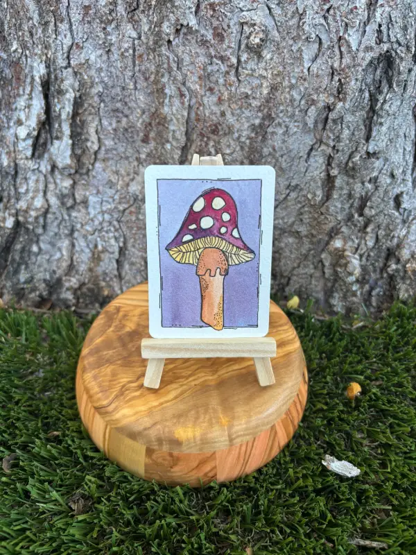 Emily the Mushroom aceo art card