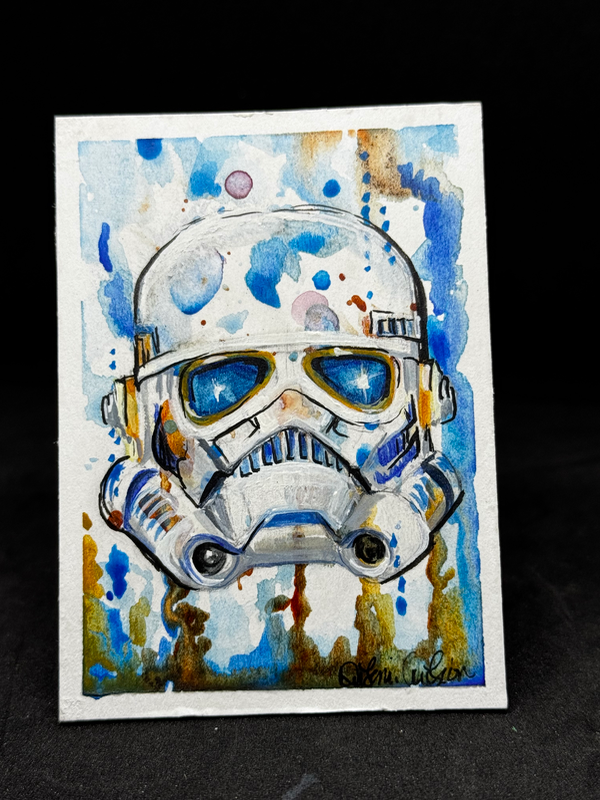 Star Wars storm trooper aceo art card
