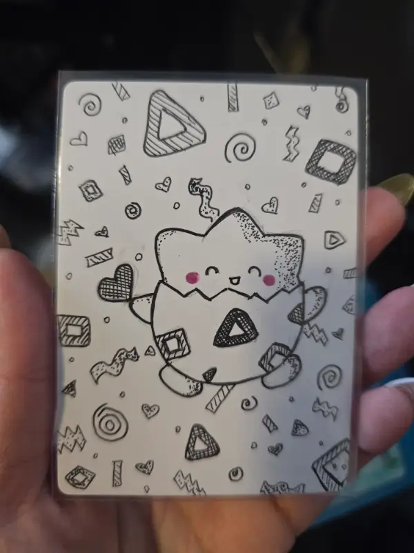 Togepi Party aceo art card