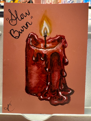 "Slow Burn" aceo art card thumbnail 1