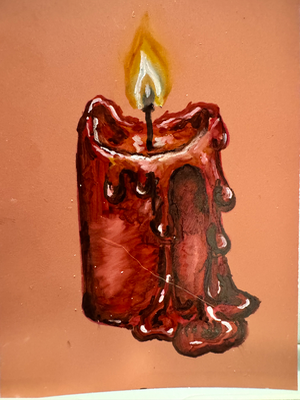 "Slow Burn" aceo art card thumbnail 2