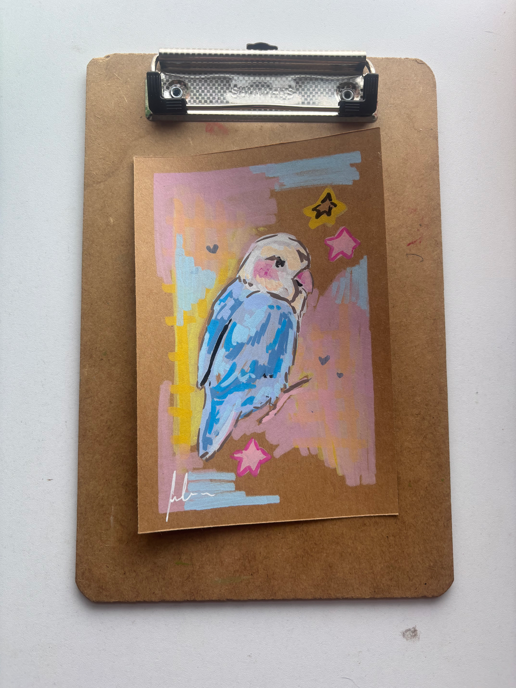 “Sweetness” Bird 4x6 in aceo art card
