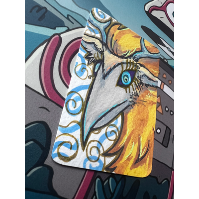 The Light Dragon, Guardian of Time aceo art card thumbnail 2