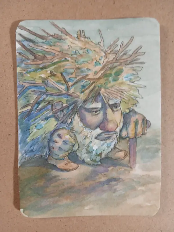 Brush Forage Forest Sprite Card 9 of 9 aceo art card