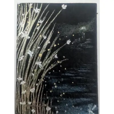 Night Lights aceo art card thumbnail 1