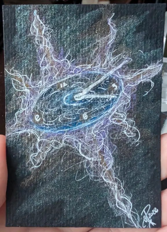 Time Piece aceo art card