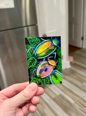 Forest Gems aceo art card thumbnail 2