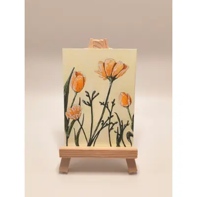 Golden Meadow aceo art card thumbnail 1