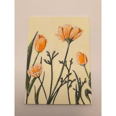 Golden Meadow aceo art card thumbnail 3