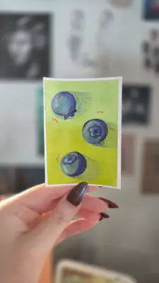 Blueberry Series - Piece 3 aceo art card thumbnail 1