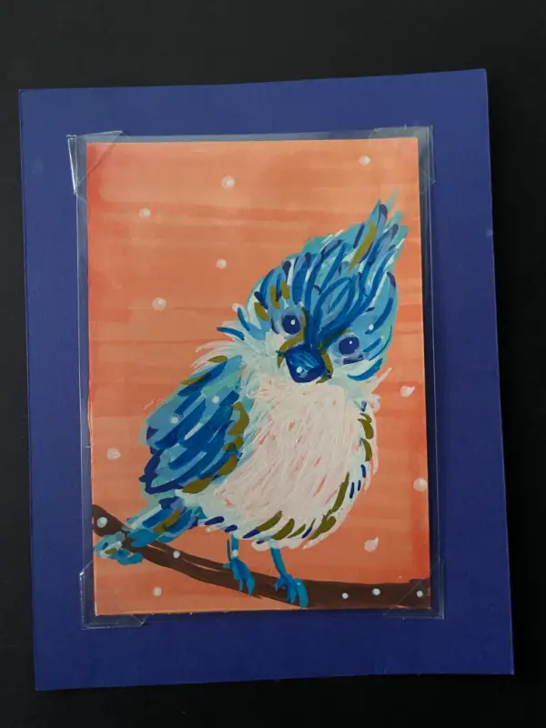 Little Blue aceo art card