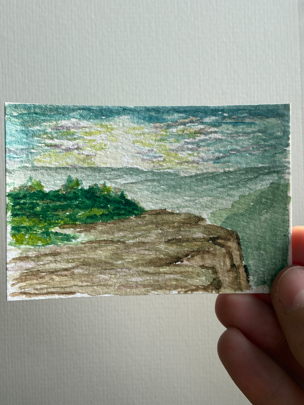 Sunrise View aceo art card