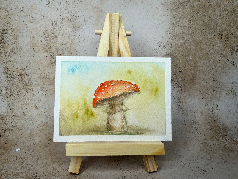 Amanita aceo art card