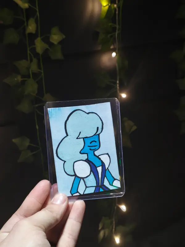 Sapphire aceo art card
