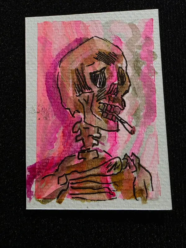 Memento Mori aceo art card