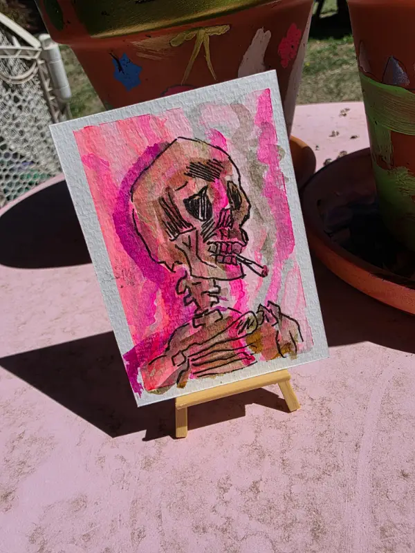 Memento Mori aceo art card