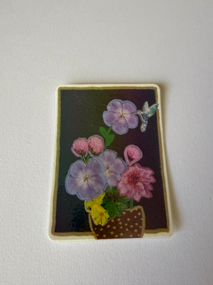 A Sip of Spring aceo art card thumbnail 2