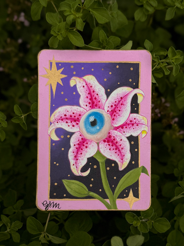 Seeing Stars Lilly aceo art card