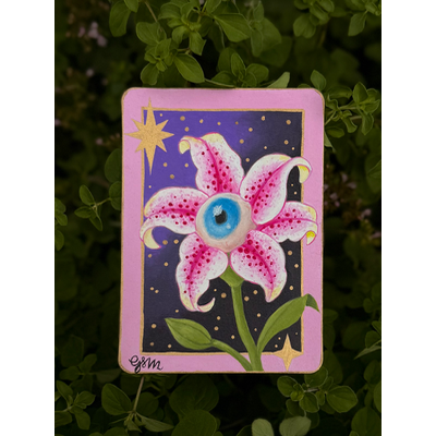 Seeing Stars Lilly aceo art card thumbnail 1