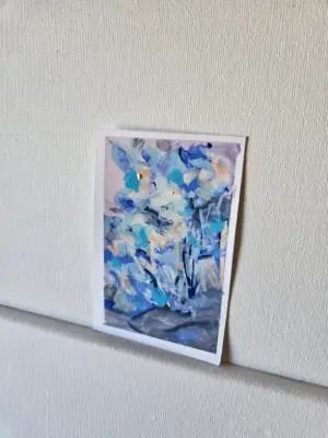 Soft Becoming I & II — Letting Go / Still Growing (Original ACEO Set) aceo art card thumbnail 4