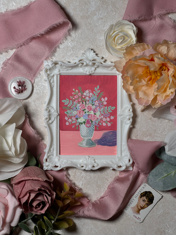 Bouquet aceo art card