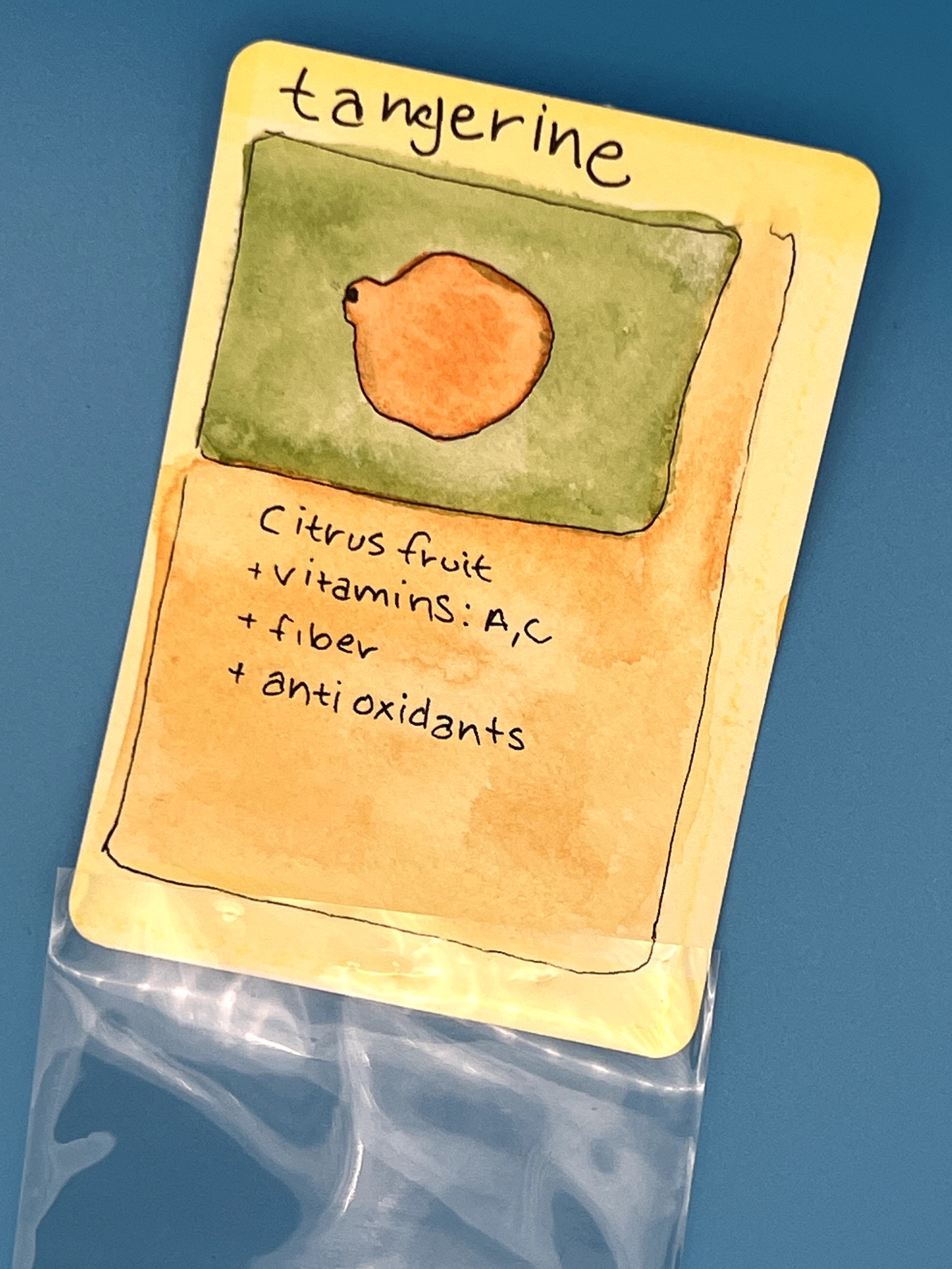 Tangerine 7/99 aceo art card