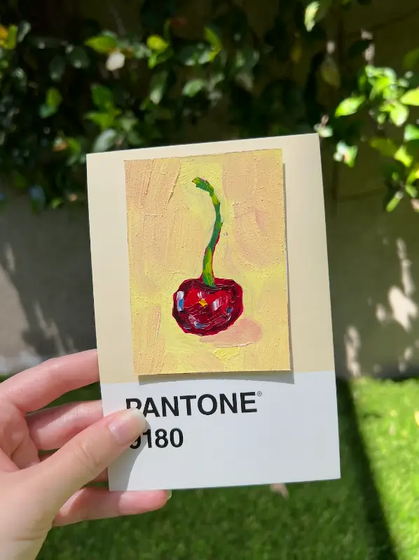 The Standalone Cherry aceo art card