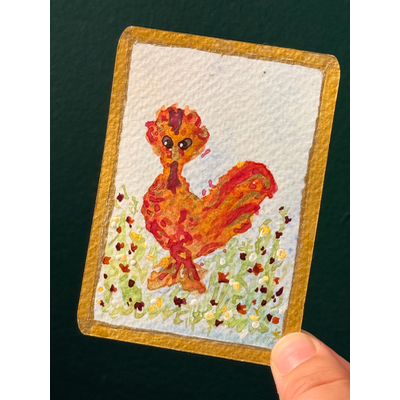 Frazzled Fran aceo art card thumbnail 1