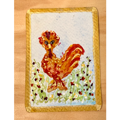 Frazzled Fran aceo art card thumbnail 2
