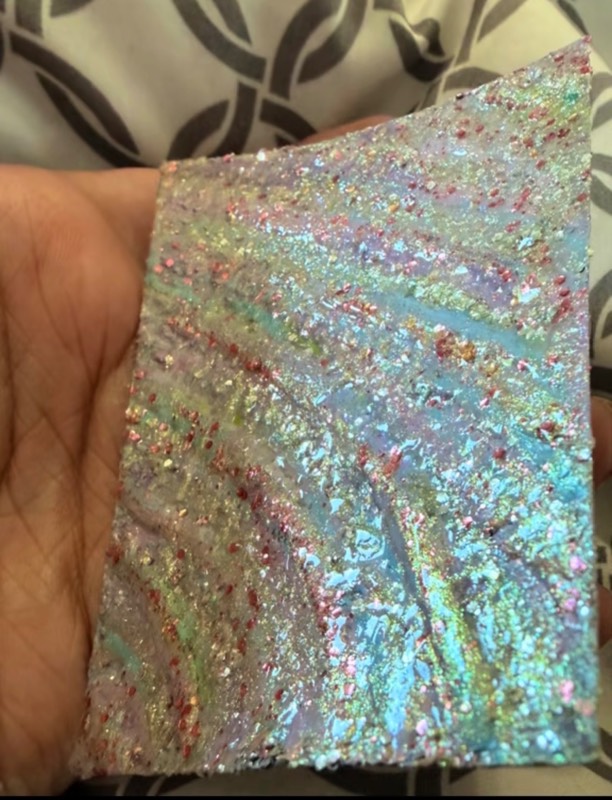 Pastel Glitter 3D Texture ACEO by AThingCalledWhimsy aceo art card